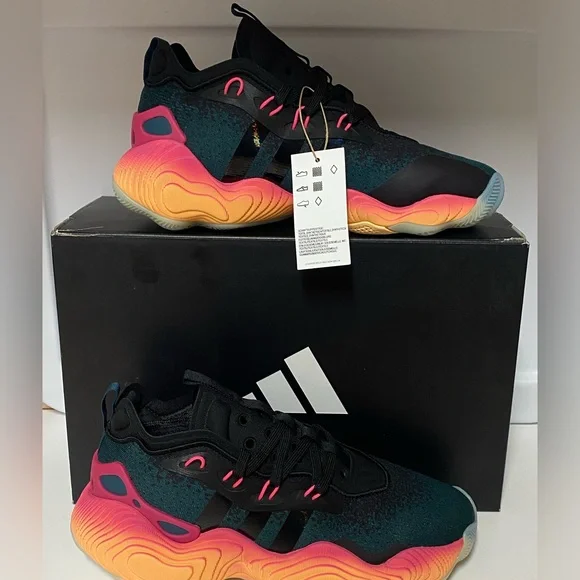 Adidas Trae Young J Pink Acid Orange Black Men's Basketball